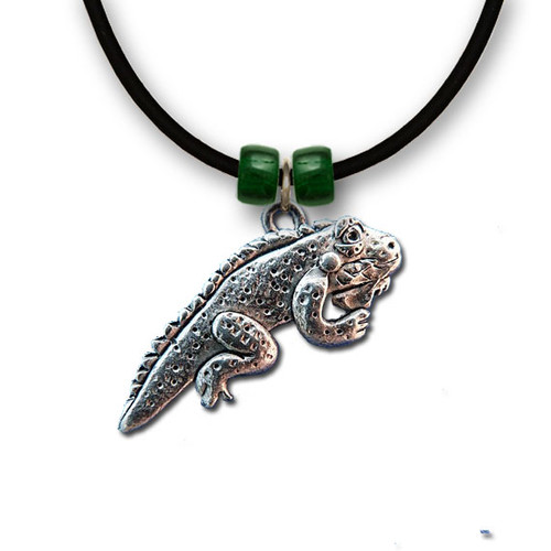 Pewter Iguana Necklace