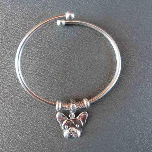 European Style French Bulldog Charm Bracelet