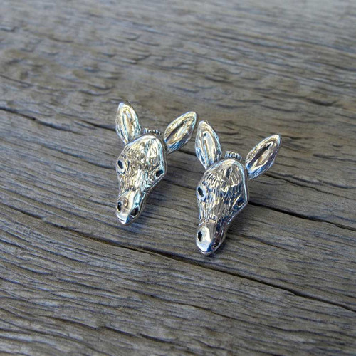 Sterling Silver Donkey Post Earrings