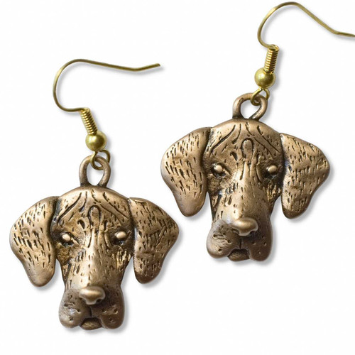 Bronze Great Dane Earrings 