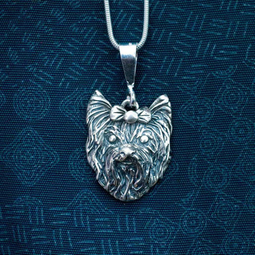 Sterling Silver Yorkshire Terrier Pendant