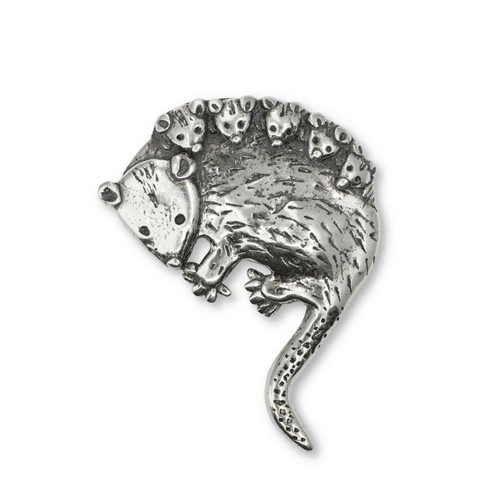 Sterling Silver Large Opossum Pendant Sterling Silver Large Opossum Pendant