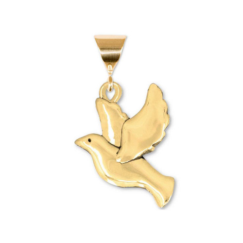 14K Gold Dove Pendant