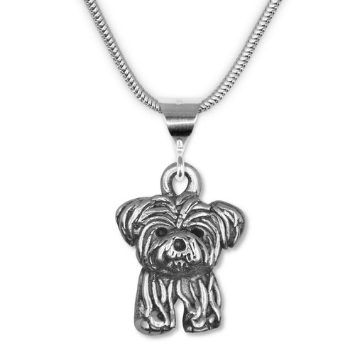 Sterling Silver Shorkie Pendant