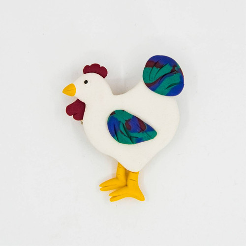 Colorful Chicken Pin