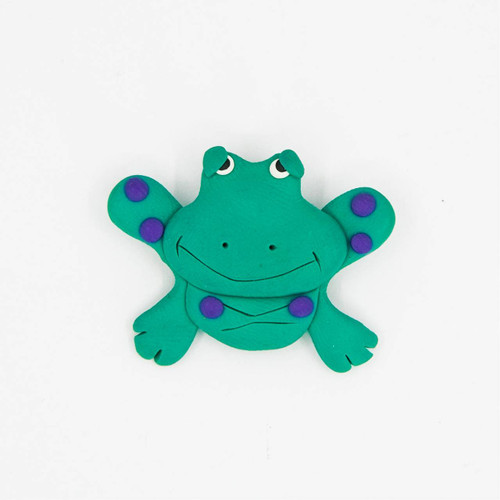 Green Frog with Purple Dots Pin