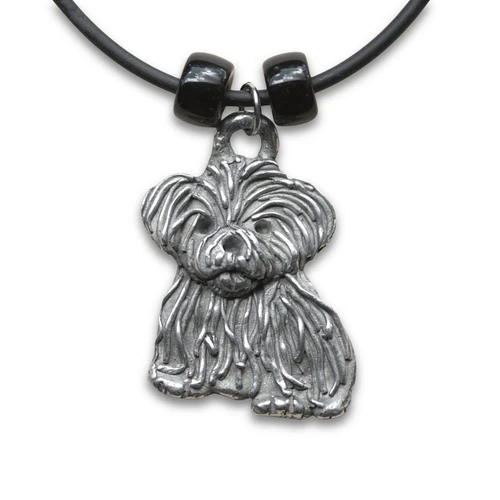 Pewter Havanese Necklace