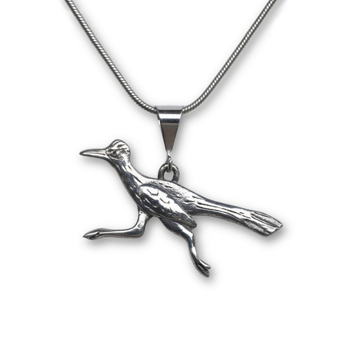 Sterling Silver Roadrunner Pendant