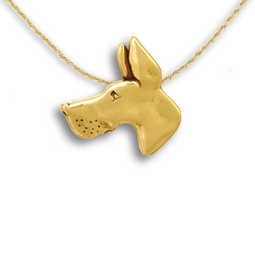 Buy Sterling Silver Great Dane Necklace With Optional Personalisation  Online in India - Etsy