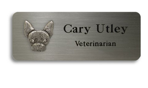 Boston Terrier Name Badge