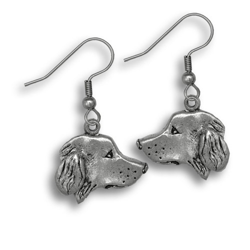 Pewter Golden Retriever Earrings