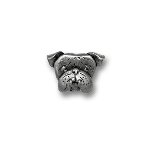 Pewter Bulldog Lapel Pin