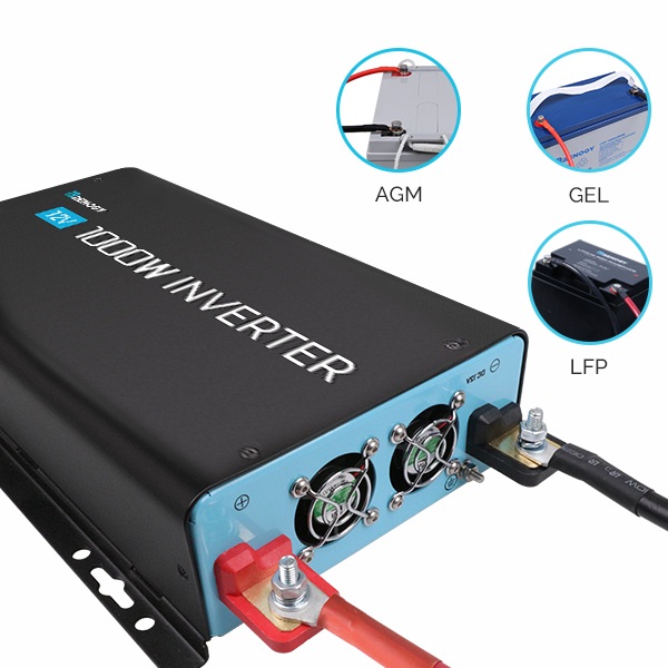 Renogy 1000W 12V Pure Sine Wave Inverter with Power Saving Mode