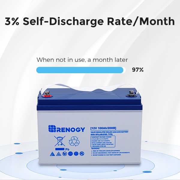 NRG SOLAR 12V 100Ah Solarbatterie