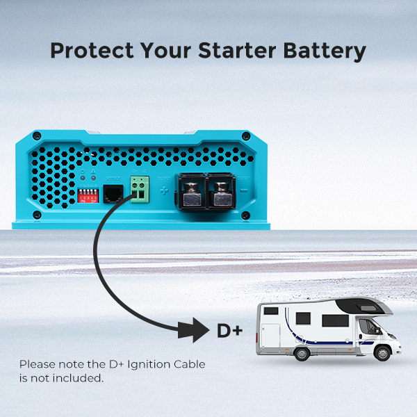 Renogy 12V 20A DC to DC On-Board Battery Charger for Flooded, Gel, AGM, and  Lithium, Using Multi-Stage Charging in RVs, Commercial Vehicles, Boats,  Yachts, 20A 