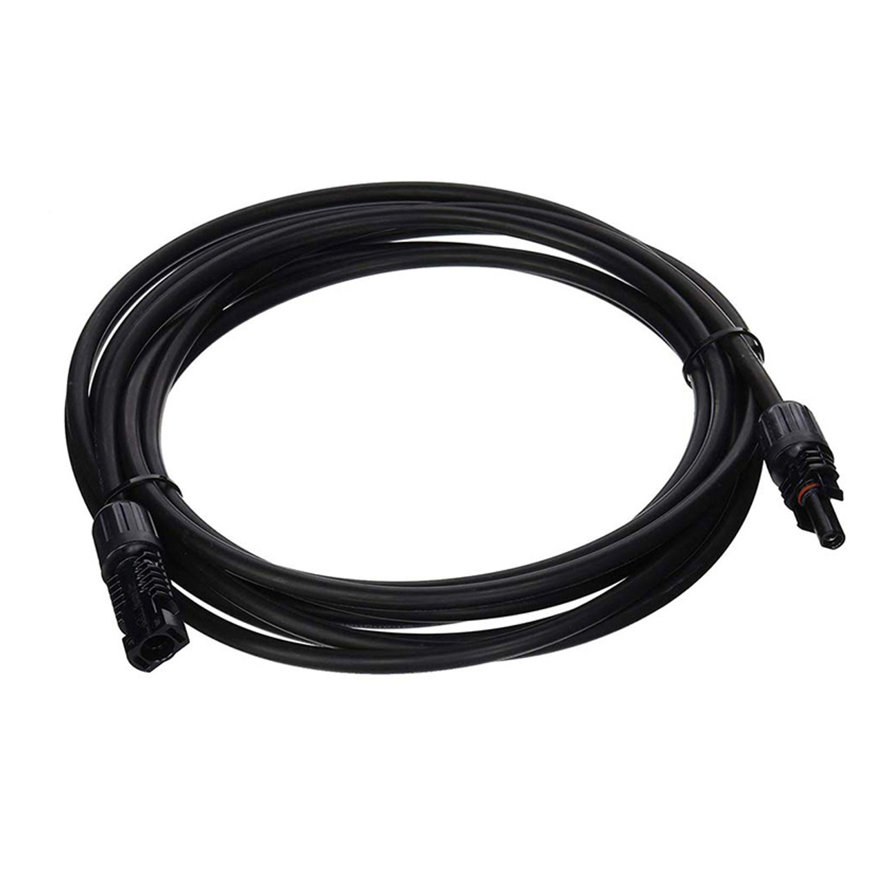 100 FEET 12 AWG Solar Panel Extension Cable Wire with solar connectors  1000VDC Sunlight Resistant UL4703