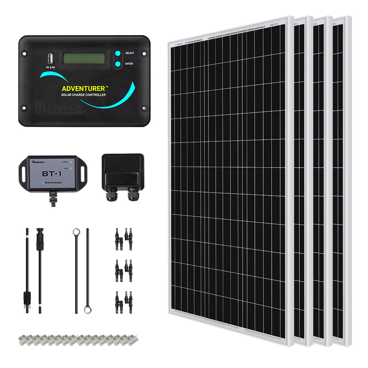 Renogy 400 Watt 12 Volt Solar RV Kit Eclipse Solar Panels