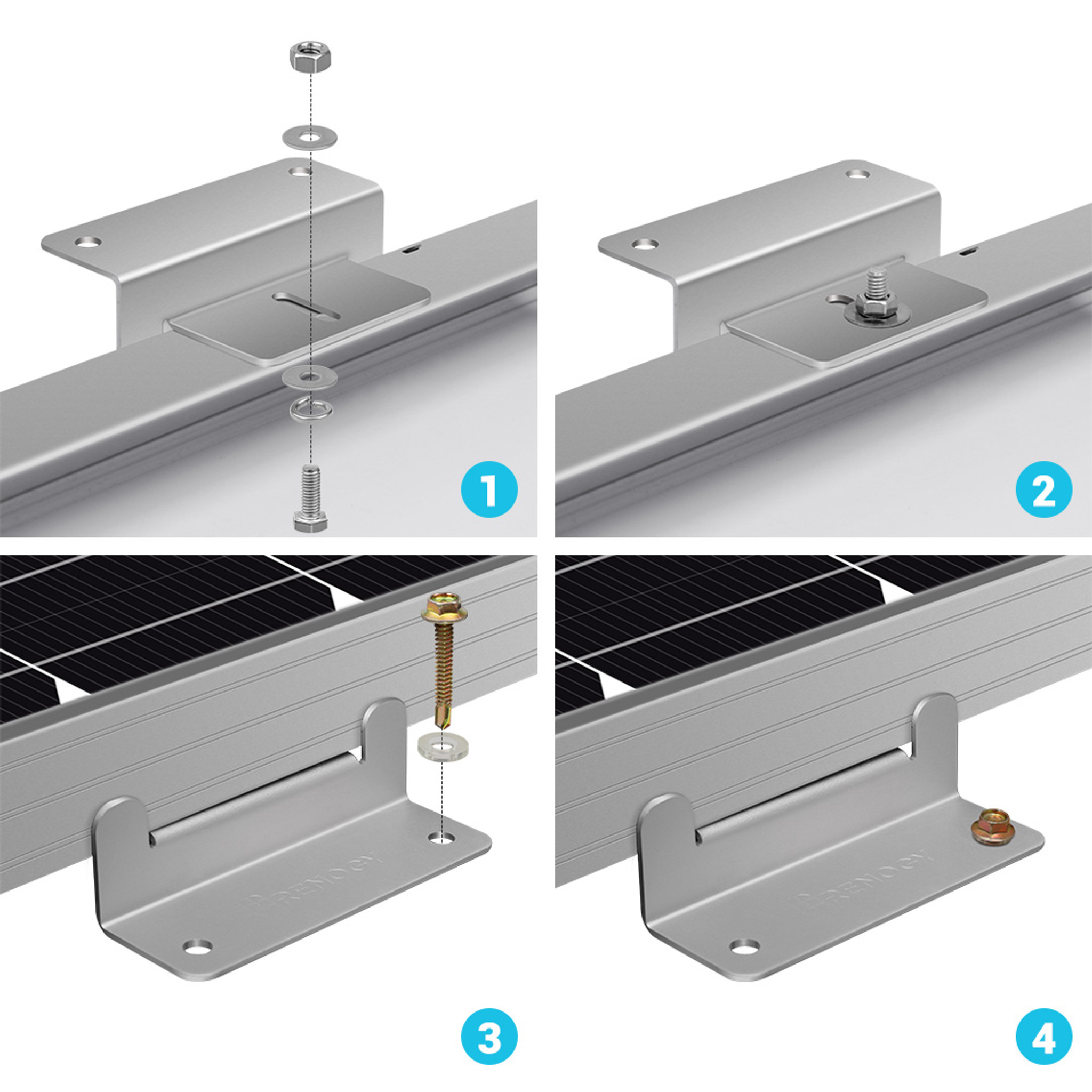 Wasserstein Gutter Mount For Ring, Arlo, Reolink Cams Compatible Solar  Panels, Eufy Solar Panel Gutter Mount