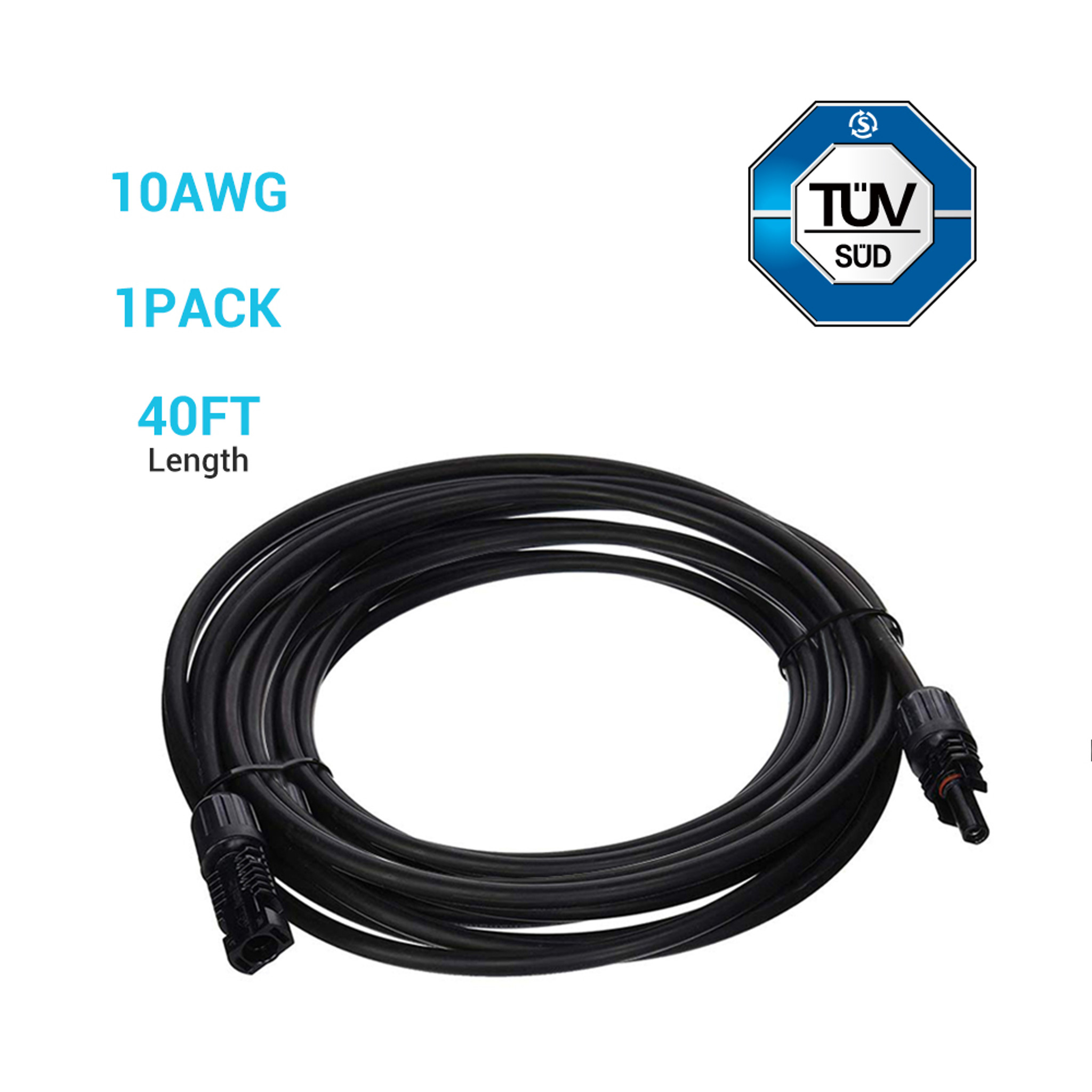 Solar Panel Extension Cable With Male To Female Solar Connectors Renogy Solar Solar Panel Extension Cable With Male To Female Solar Connectors Renogy Solar