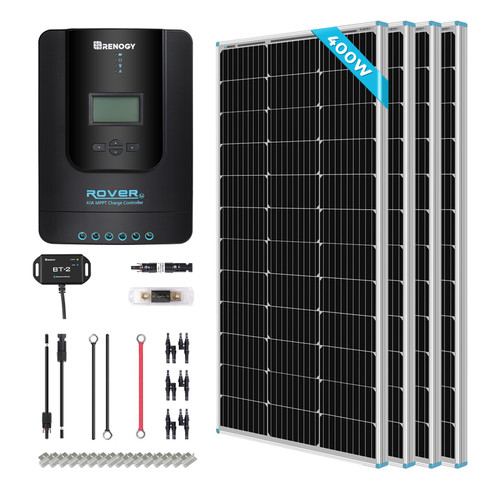 New 400 Watt 12 Volt Solar Premium Kit