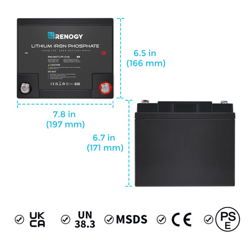 Lithium-Iron Phosphate Battery 12 Volt 50Ah