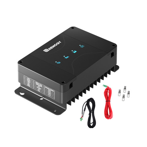 DCC30S 12V 30A Dual Input DC-DC On-Board Battery Charger with MPPT with Renogy ONE Core