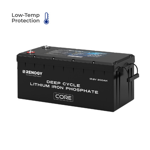 12V 200Ah Core Series Deep Cycle Lithium Iron Phosphate Battery - Supports Series Connection for 24V/48V Systems