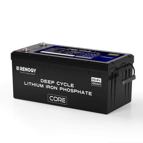 Renogy 24V 100Ah 5000 Cycles Lithium Iron Phosphate Battery w/Self-Heating Function