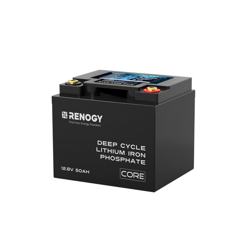 RENOGY 12V 50Ah Core Series Deep Cycle Lithium Iron Phosphate Battery