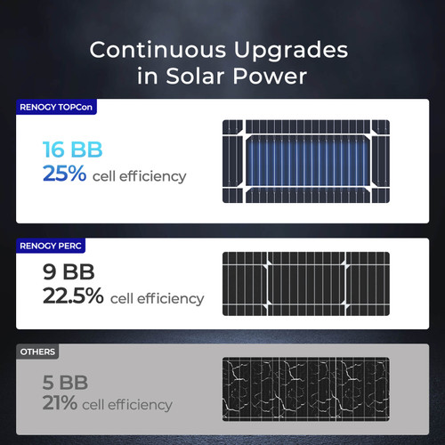 Renogy 16BB N-Type 100 Watt Solar Panel