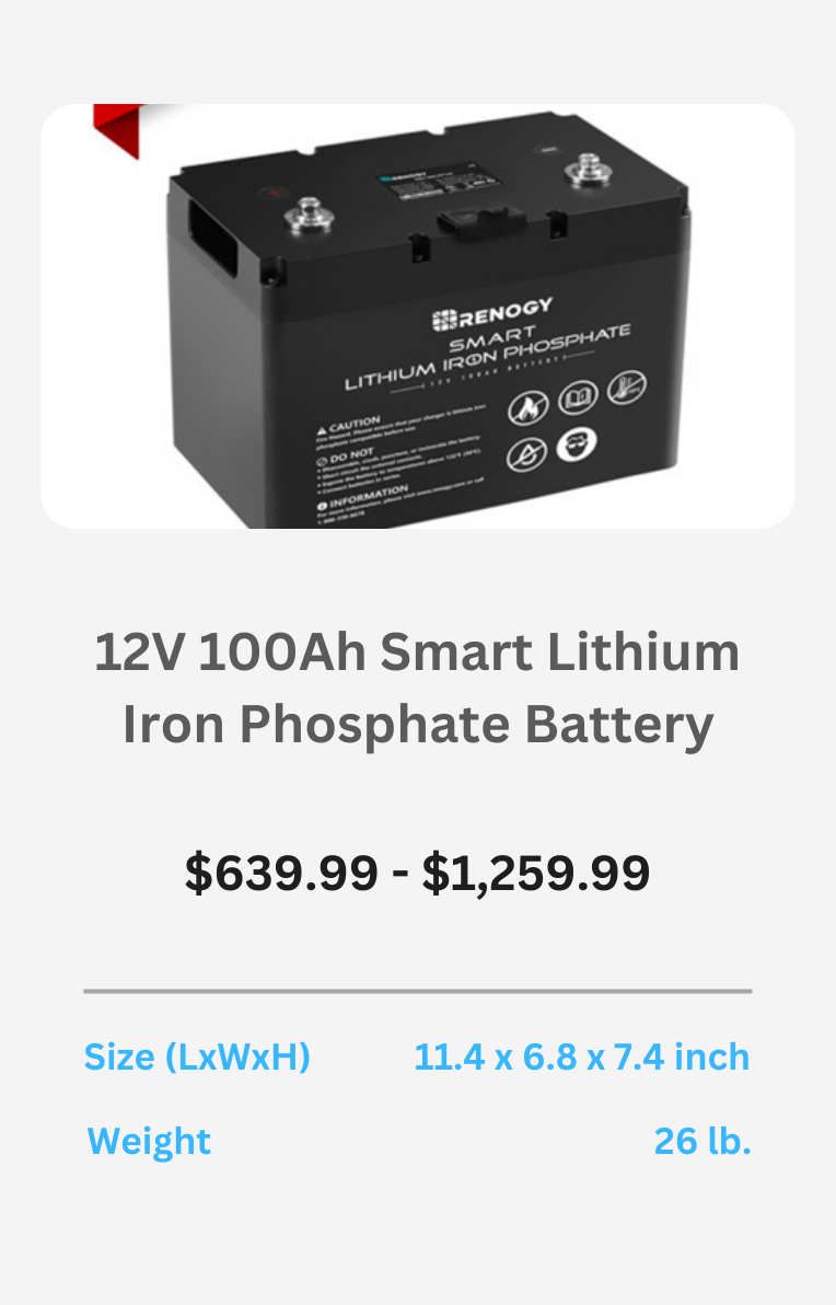 RV Battery Size Chart Renogy Battery Buying Guide Renogy United States
