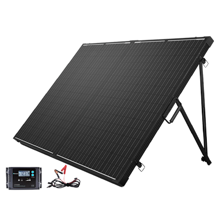 200w Watt 12 Volt Monocrystalline Foldable Solar Suitcase