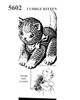 Crochet Stuffed Kitten Pattern, Mail Order No 5602