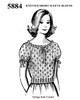Knitted Short Sleeve Blouse Pattern Mail Order No 5884