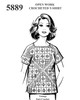 Crochet Short Sleeve T-Shirt Pattern No 5889