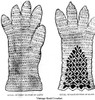 Dress Gloves Crochet Pattern Illustration
