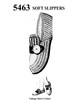 Mens Crocheted Loafer Slippers Pattern No 5463