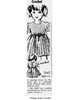 Mail Order Pattern No 5942, Toddler Crochet Dress Newspaper Advertisement