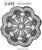 Centerpiece crocheted doily pattern, Anne Cabot 2692