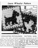 Mail Order Design 2976 Crocheted Potholders Newspaper Advertisement