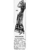 Mail Order Design Pattern 606, Knitted Long Dress Newspaper Advertisement