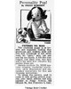 Mail Order Pattern No R-2592, Crochet Puppy Toy Newspaper Advertisement