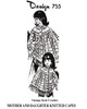 Misses Girls Knitted Cable Stitch Capes Pattern, Laura Wheeler Design 755