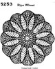 Wheat Crocheted Doily Pattern, Anne Cabot No 5253