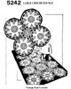 Crochet Flower Motifs for Mats Pattern, Anne Cabot No 5242