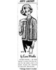 Mail Order Design 974, Knitted Jacket Pattern Newspaper Advertisement