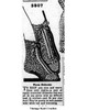 Mail Order Pattern No 5807 Crocheted Bedsocks Newspaper Advertisement