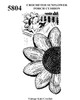 Sunflower Crochet Pillow Pattern, Mail Order No 5804