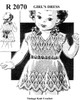 Toddler sized Pineapple Dress Pattern No R2070 from Peggy Roberts