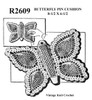 Crochet Butterfly Shaped Pincushion Pattern R2609